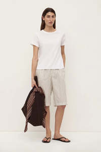Assembly Ria Stripe Short Cream/Smoke