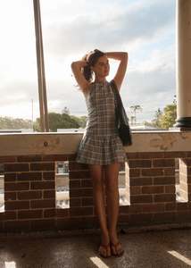 Afends Amelie Check - Mini Dress - Multi