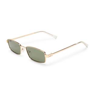 Essentials Accessories: Le Specs Bizarro Bright Gold / Clear Khaki Mono
