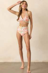 Mink Pink Lorelei Bikini Bottom Hibiscus Floral