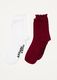 Afends Marin - Socks Two Pack - Burgundy