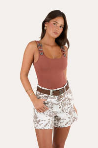 Ringers Western Swing Out Bodysuit - Toffee