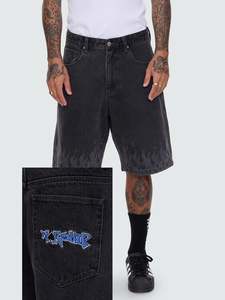 Worship Playa Big Dawg Jean Short Used Black