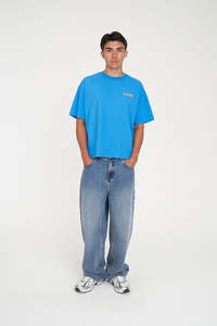 Huffer Block Crop Tee/Sponsors Sprint Blue