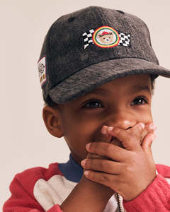 Youth Hats: Huxbaby Knit Denim Racer Hux Cap