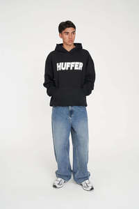 Huffer Mens Weekend Hood/Bricks Black
