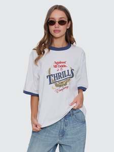 Womens Tops 1: Thrills Never Better Square Tee Dirty White
