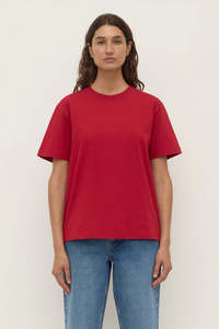 Womens Tops 1: Assembly Womens Organic Base Tee Mulberry