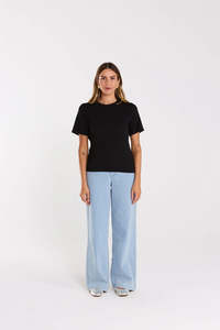 Womens Tops 1: Thing Thing Zen Tee- Black