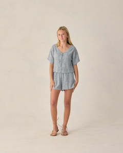 Rylee + Cru Teen Juniper Set Marine Gingham
