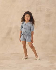 Rylee + Cru Juniper Set Marine Gingham