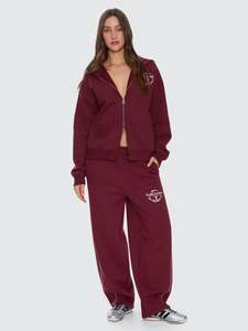 Size 8: Thrills End Game Track Pant New Maroon