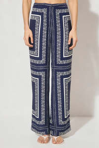 Size 8: Mon Renn Serafina Pant Navy Cream