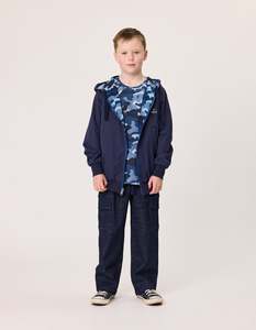 Size 8: Radicool Dude Blue Camo Reversible Jacket