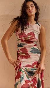 Essentials Womens: Mink Pink Arabella Mesh Midi Dress