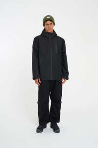 Essentials Mens: Huffer Mens Stormshell Jacket Black