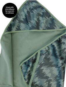 Therm All-Weather Hooded Blanket Forest Moss