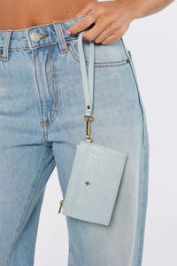 Peta + Jain Keira Swinger CC Wallet Blue Weave/Gold