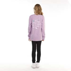 Hello Stranger Girls Bestie L/S Tee Purple