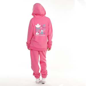 Girls Hoodies Crews: Hello Stranger Girls Seagirl Isla Hood Flamingo