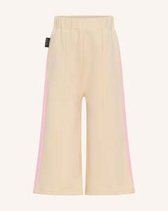 Girls Pants: Tiny Tribe Pink Wide Leg Segment Sweat Pant