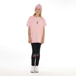 Hello Stranger Girls Leggings Red Cherry