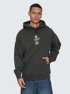 Thrills Against All Odds Slouch Pull On Hood Oil Green