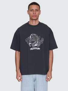 Thrills Sting Of Defeat Box Fit Oversize Tee Carbon
