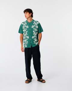 Critical Slide Peace Flower Knit Shirt Dusky Green