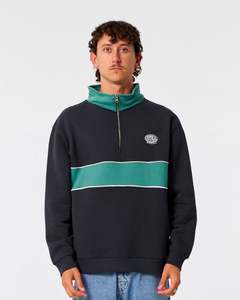 Critical Slide Blade Quarter Zip Crew Vintage Black