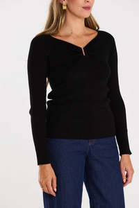 Thing Thing Loop Longsleeve Black