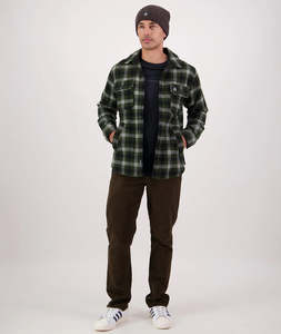Essentials Mens: Swanndri Kiaraki V4 Wool Shacket Lincoln Check