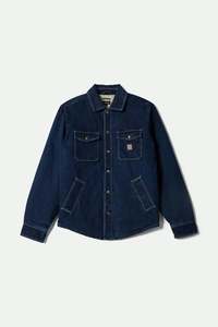 Brixton Durham Lined Jacket Medium Wash Denim