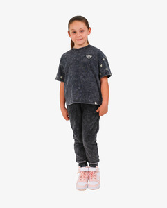 Girls Tees Tanks: The Girl Club TGC Black Wash SS Tee