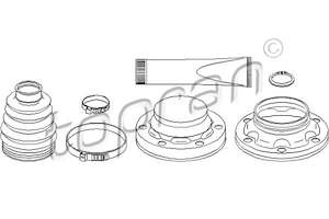 INNER CV BOOT KIT AUDI Q7 PORSCHE CAYENNE VW TOUAREG 7L0598201