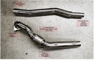 Downpipes: HARRYS EURO 2.0 TFSI AWD CATLESS DOWNPIPE