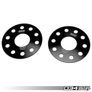 Wheel Spacer Pair, 2.5mm, Volkswagen & Audi 5x112 with 57.1mm Center Bore