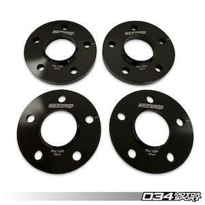 C Wheel Spacers: Wheel Spacer Pair, 15mm, 10mm, Audi/Volkswagen 5x112mm with 66.5mm Centerbore