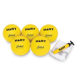 Volleyball: HART School Rubber Volleyball Pack Size 5