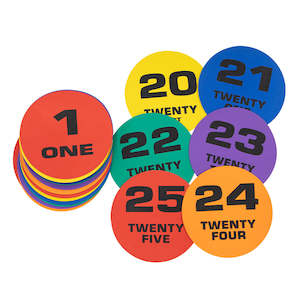 HART Marking Spot Discs Numbered 1 to 25