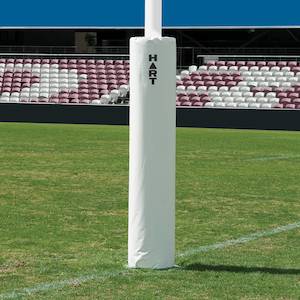 Rugby Post Pads: HART Round Rugby Post Pads 35cm - 100mm Cut Out (set of 4)