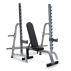 Benches Racks Stands: HART Multi-Press Rack Combo Flat/Incline Bench