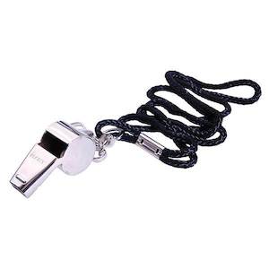 Whistles: HART Nickel Plated Whistle with Lanyard