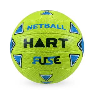 Netball: HART Fuse Netball Fluro Yellow/Blue