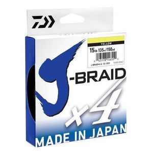 DAIWA X4 J-BRAID YELLOW 135m