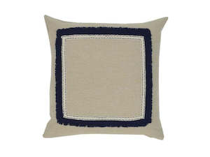 Filled Cushion: Nico Navy Square Cushion Cover Only