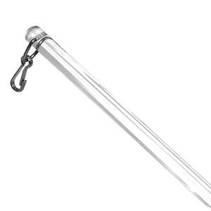 Track Rod Accessories: Curtain Control Acrylic Tilt Wand -125cm