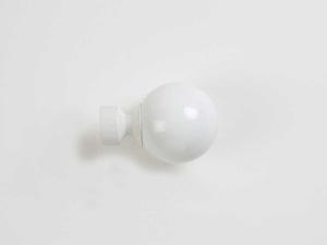 Track Rod Accessories: Clearance Poles Apart White Sphere Finials