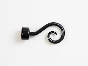Finials: Clearance Harvey's Black Metal Crook Finial