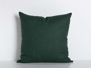 Filled Cushions: Maia Linen Filled Cushion - Emerald